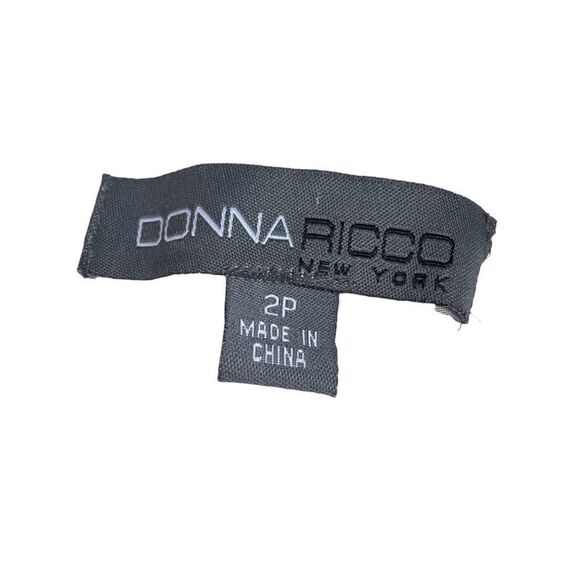 Donna Ricco Short A-Line Dress Sleeveless Vintage Pink Floral Belted Womens 2 - Picture 10 of 12